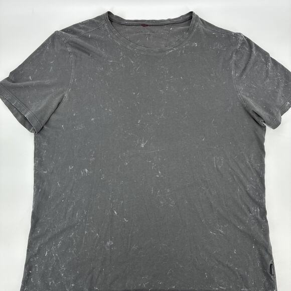 John Varvatos Shirt Men Large Black Gray Acid Wash Soft Casual Designer - Picture 1 of 12